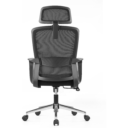 Кресло компьютерное SitZone U-060A, сетка, ткань, черный - 3