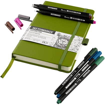 Ручка капиллярная "Sketchmarker Artist fine pen Intense", 6 шт. - 4