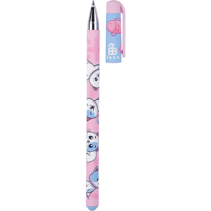 Ручка шариковая "HappyWrite. Котенок", 0.5 мм, розовый, голубой, стерж. синий - 2
