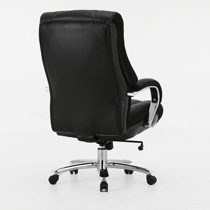 Кресло для руководителя BRABIX "Premium Bomer HD-007", экокожа, хром, черный - 3
