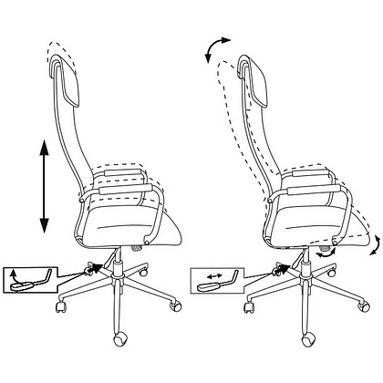 Кресло для руководителя "Бюрократ KB-9/ECO", кожзам, металл, бежевый - 5