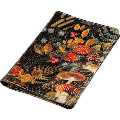 Обложка для паспорта "Flora. Forest Fairy Tale", кожзам., черный - 4