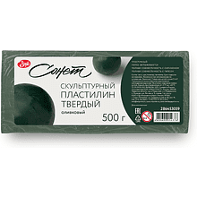 Пластилин скульптурный "Сонет", 0.5 кг, оливковый