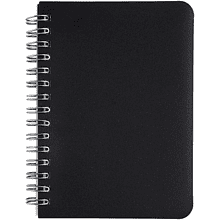 Блокнот "xPro", А6, 80 листов, клетка, спираль сбоку, черный