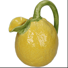 Ваза "Lemon", фаянс, желтый, зеленый