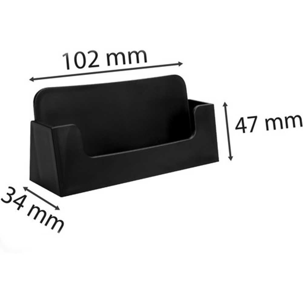 Подставка для визиток "Exacompta", 34x102x47 мм, черный - 4