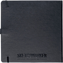 Скетчбук "Sketchmarker", 80 листов, 20x20 см, 140 г/м2, черный 