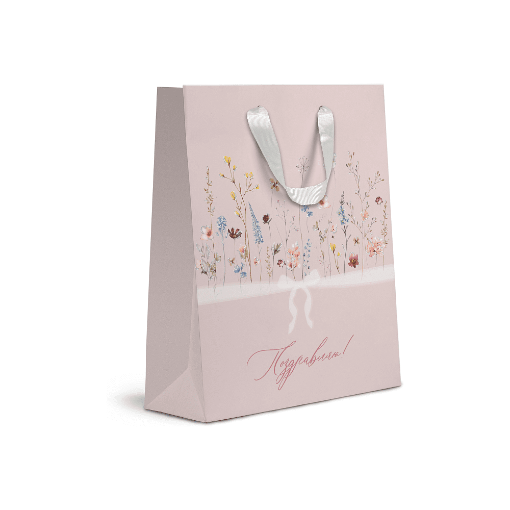 Пакет бумажный подарочный "Italy Garden MT", 18х22.7х10 см, ассорти - 3