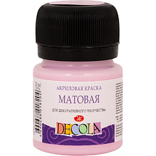 Краска акриловая матовая "Декола", 370 сакура, 20 мл., банка