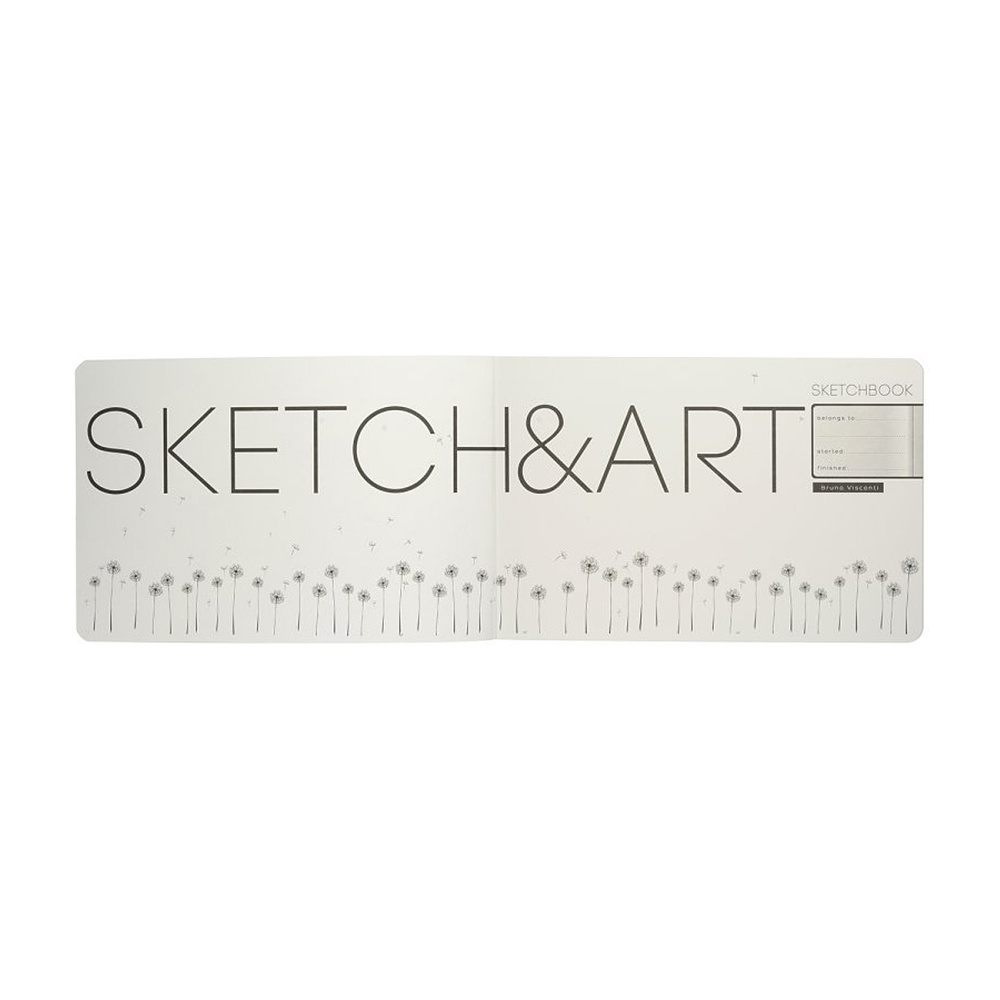 Скетчбук "Sketch&Art. Horizont", 25x17.9 см, 200 г/м2, 48 листов, серый - 4