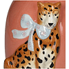 Ваза доломитовая "Leopard", 14.2х11.5х21.2 см, терракотовый - 2