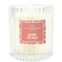 Свеча ароматическая PLANTES&PARFUMS "Rose de Mai", 180 гр., подарочная упаковка