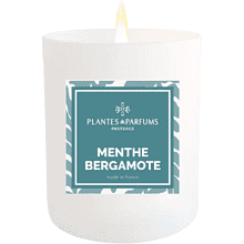 Свеча ароматическая PLANTES&PARFUMS "Bergamot Mint", 180 гр