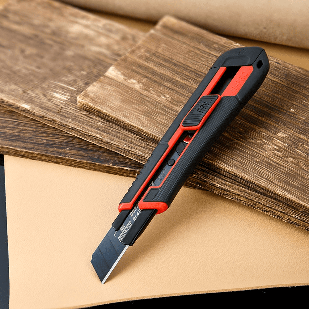 Нож строительный Deli YS EDL018G, 18 мм, универсальный - 4