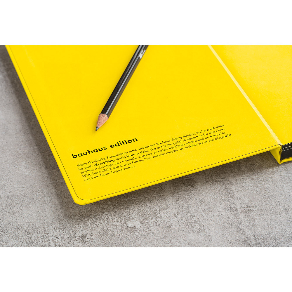 Блокнот "Leuchtturm1917. Bauhaus Edition", А5, 125 листов, точка, лимонный - 3