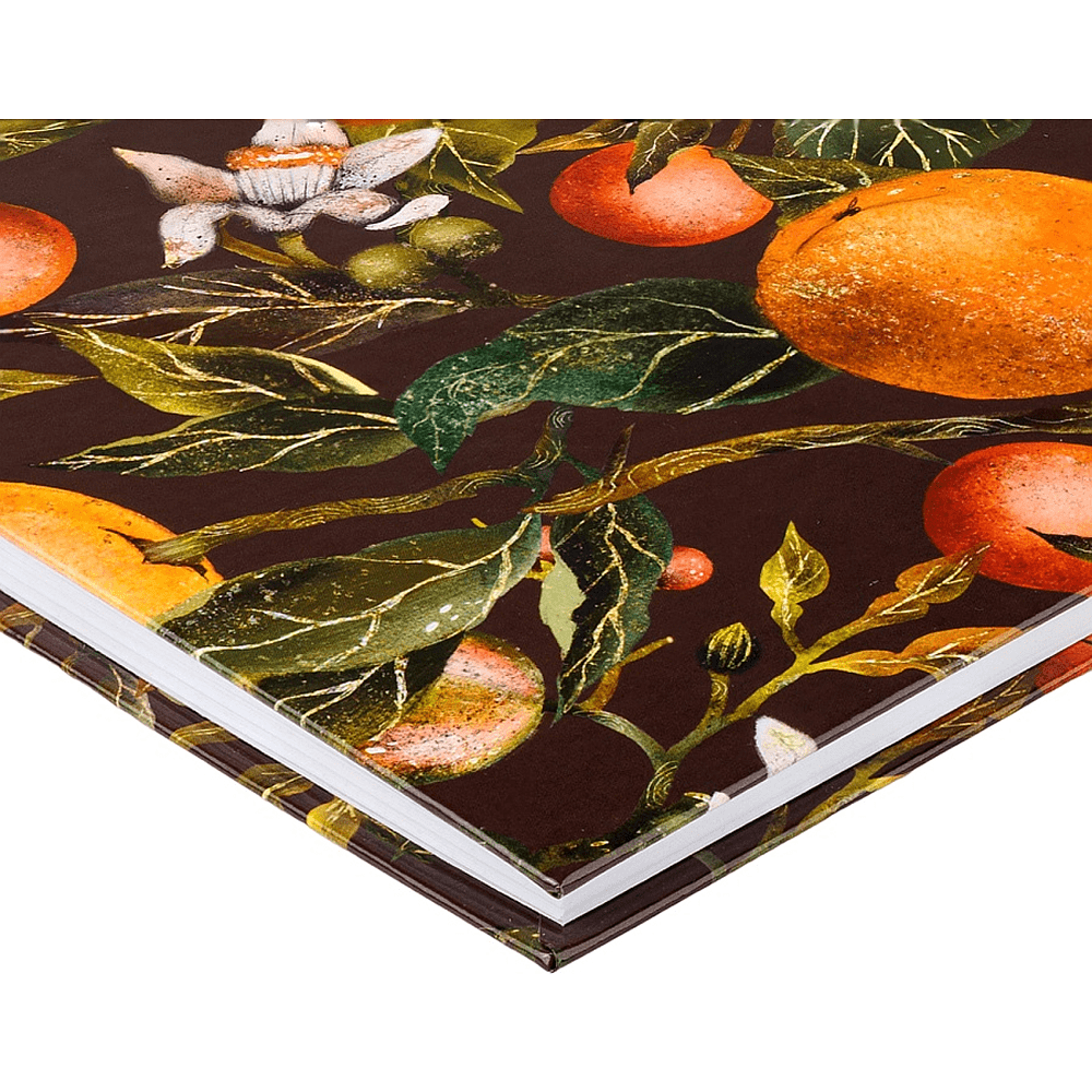 Блокнот "Flora. Paradise. Oranges", A4, 80 листов, клетка, оранжевый, зеленый - 3