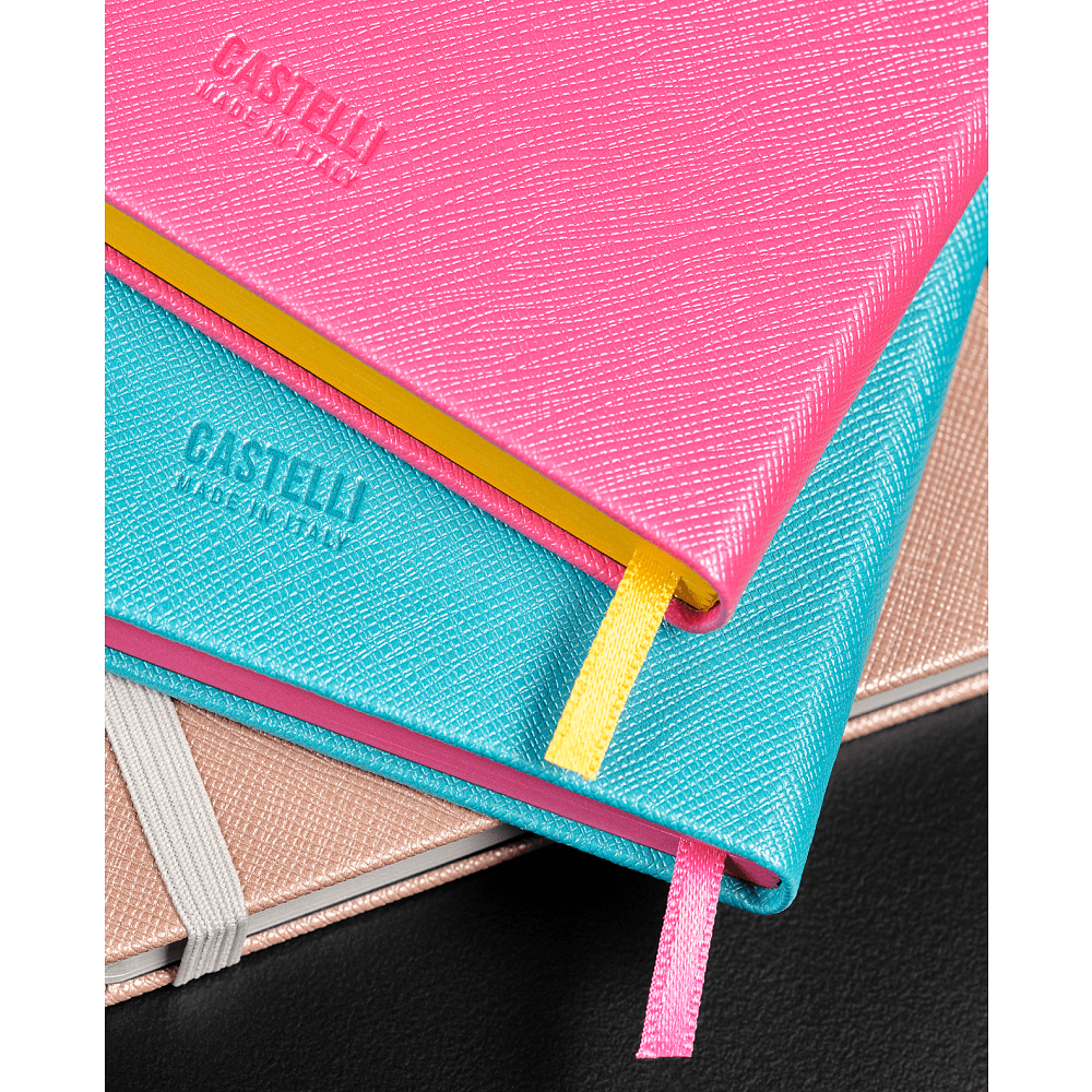 Блокнот "Shell turquoise", А5, 96 листов, голубой, срез розовый - 5