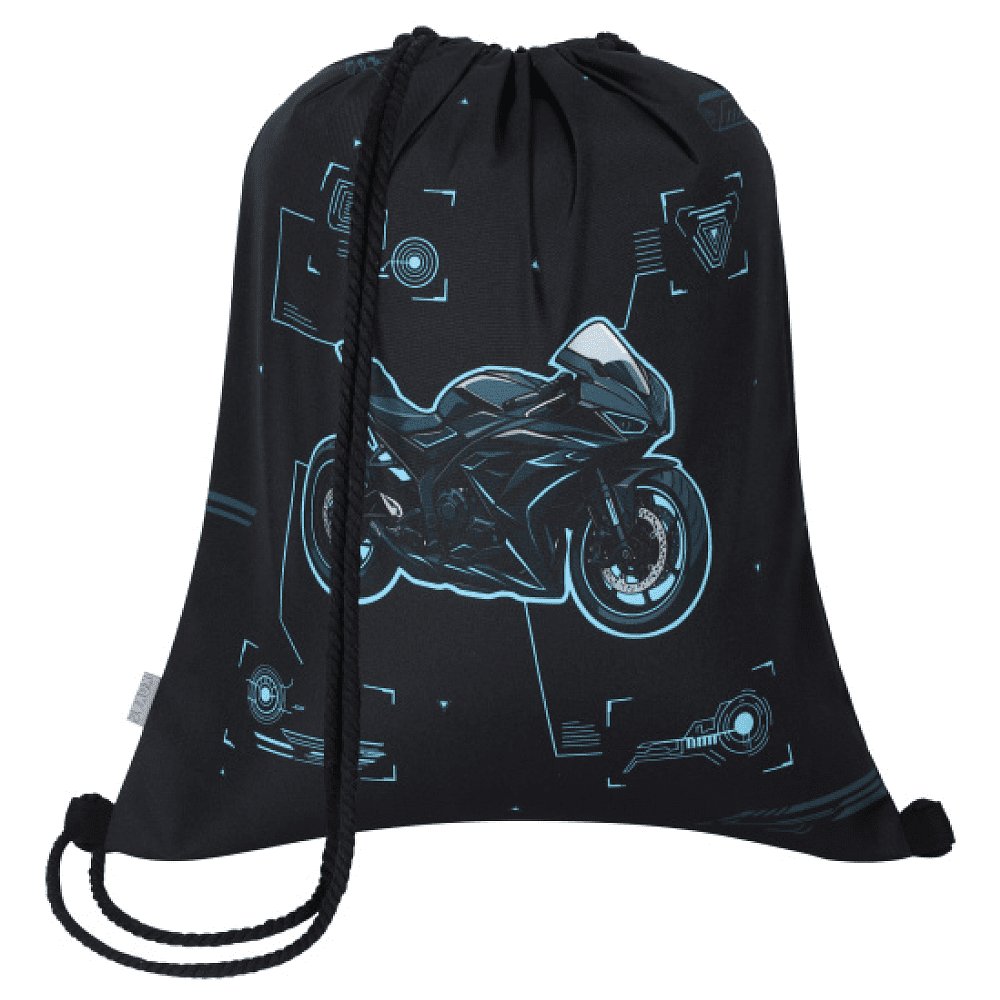 Мешок для обуви "Sport bike", черный - 2