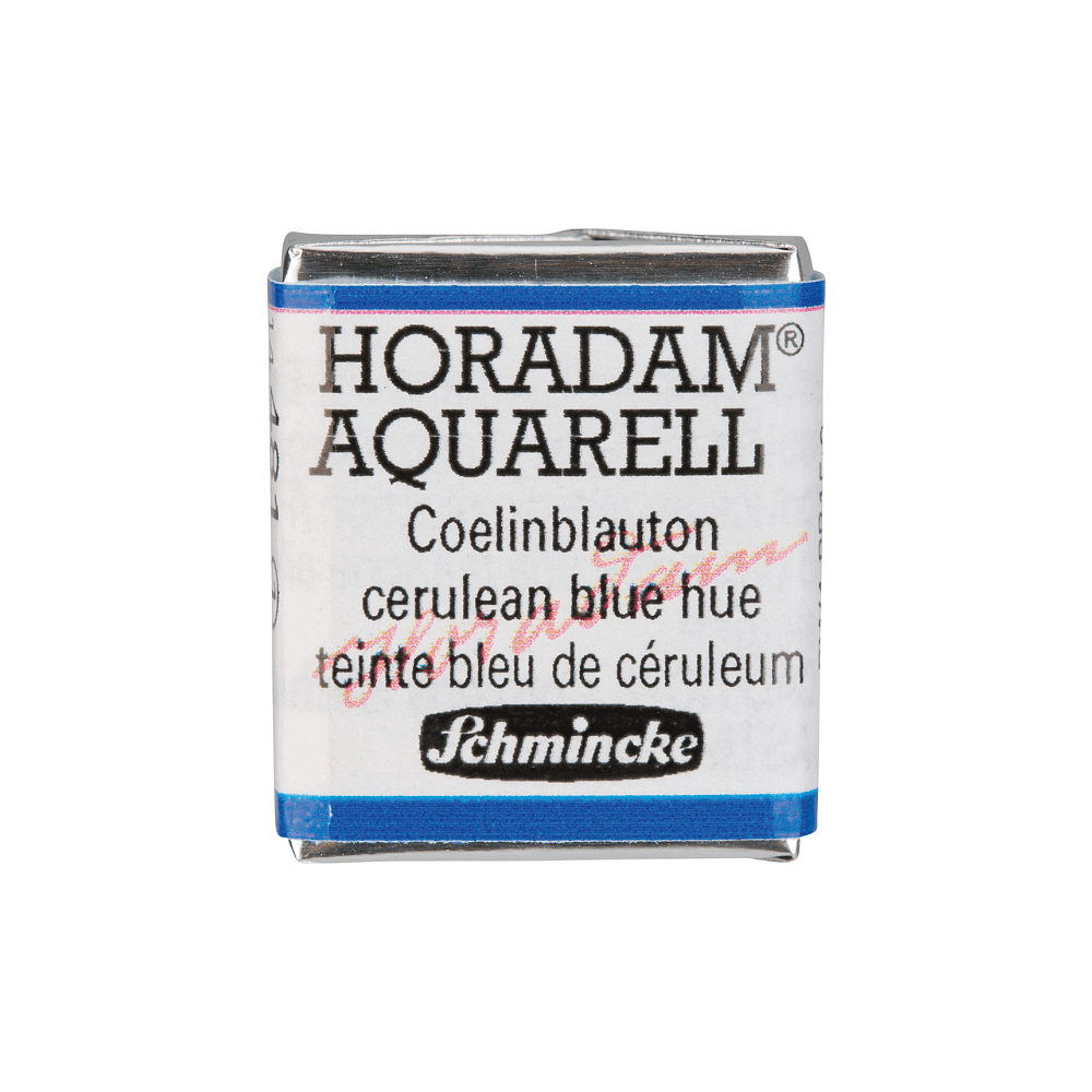 Краски акварельные "Schmincke Horadam", 481 церулеум синий, полукювета