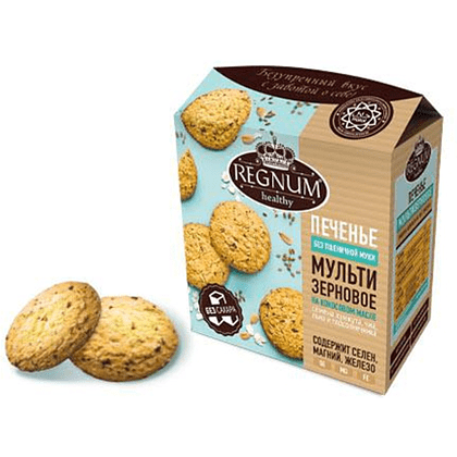 Печенье сдобное "Regnum", мультизерновое, 150 гр. - 2
