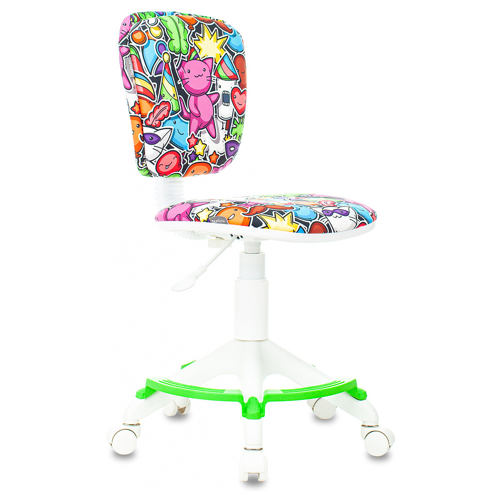 Кресло детское "Бюрократ CH-W204/F", пластик, разноцветный маскарад