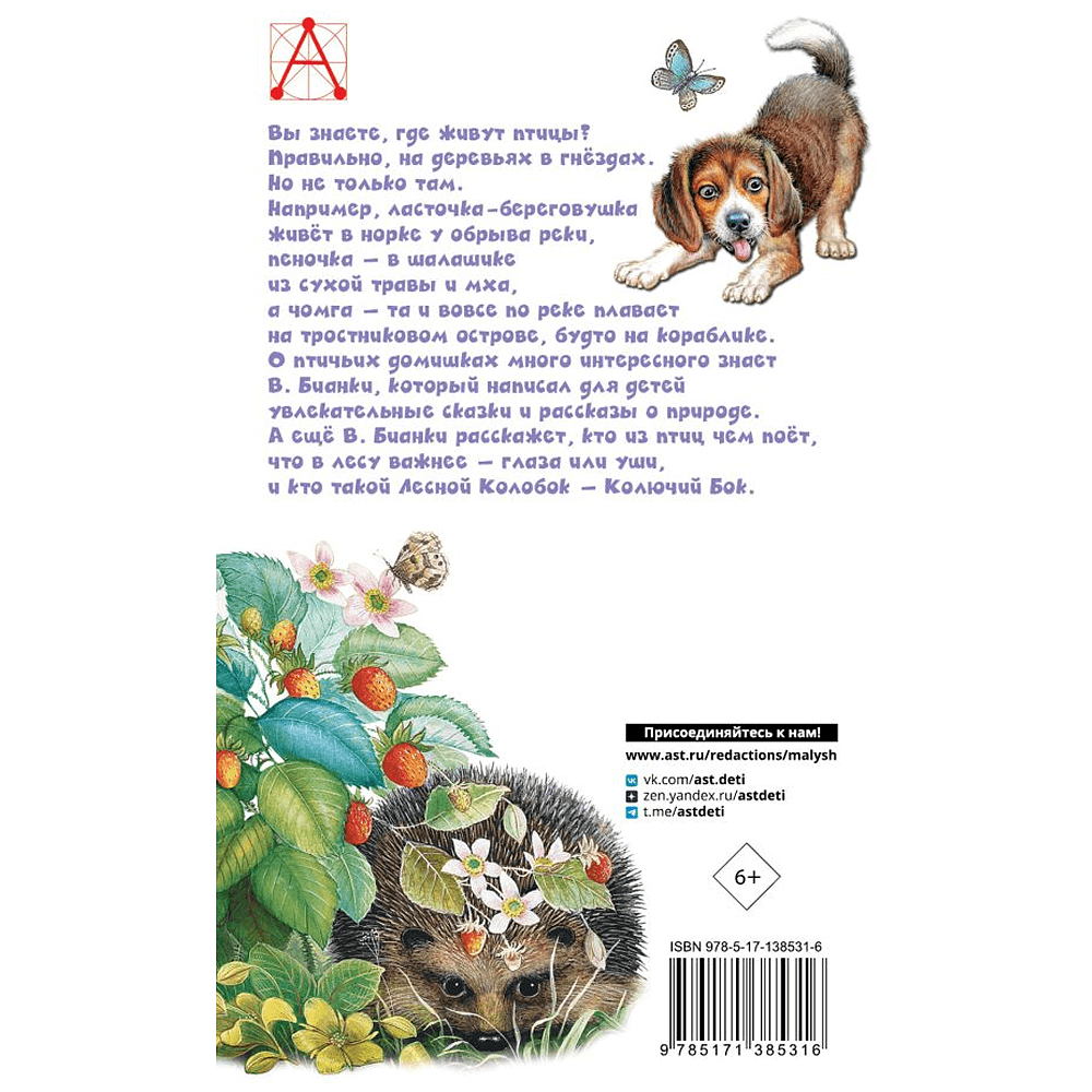 Книга "Детское чтение. Лесные домишки", Виталий Бианки - 2