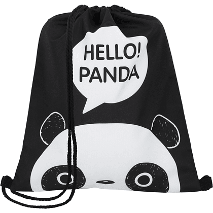 Мешок для обуви "Panda", черный - 2