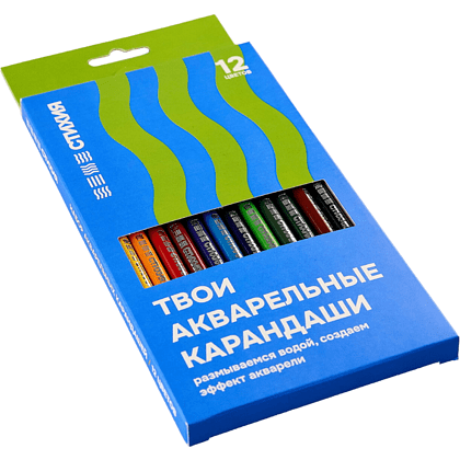 Набор акварельных карандашей "Стихия", 12 цветов - 3