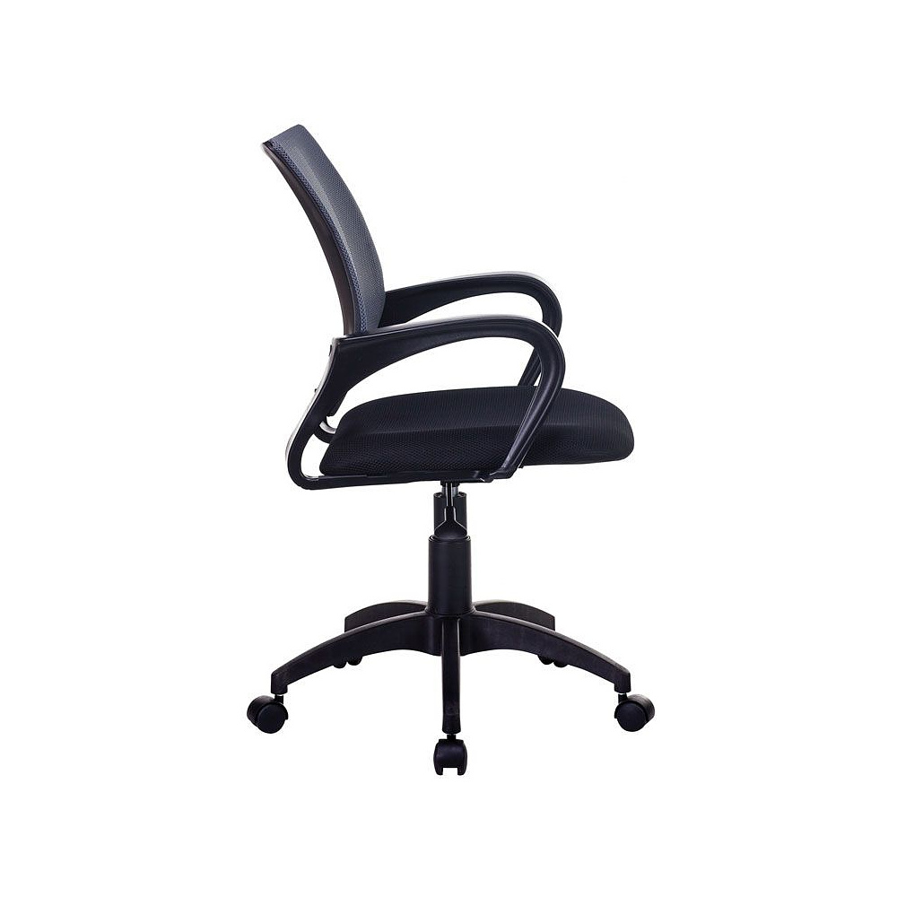 Кресло для персонала Бюрократ "CH-695NLT", ткань, пластик, темно-серый, черный - 3
