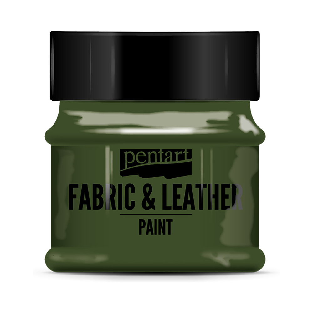 Краска для текстиля "Pentart Fabric & Leather paint", 50 мл, зеленая сосна