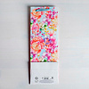 Пакет бумажный подарочный "Цветы и бабочки" для бутылки, 13x36x10 см, разноцветный - 4