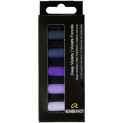 Набор мягкой пастели "Rembrandt Half Pastel", 5 цветов, темные фиолетовые