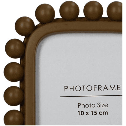 Фоторамка "Dots", 10х15 см, полирезина, коричневый - 3
