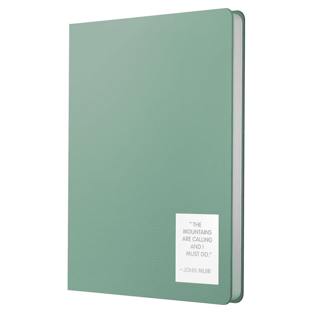 Ежедневник недатированный "Nuances. Эвкалипт", A5, 152 листа, зеленый