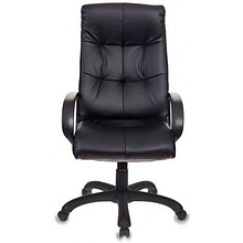 Кресло для руководителя "Бюрократ CH-824B", кожзам, пластик, черный