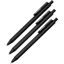 Ручка шариковая "DoubleBlack", 0,7 мм, черный, стерж. синий