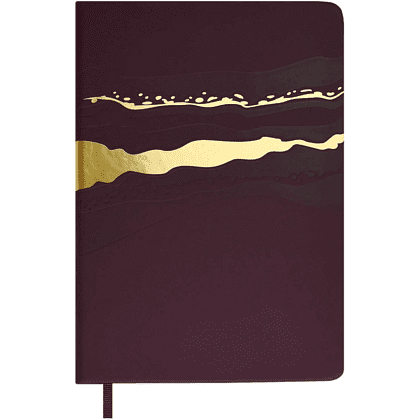 Ежедневник недатированный "Софт-тач", А5, 240 страниц, бордовый