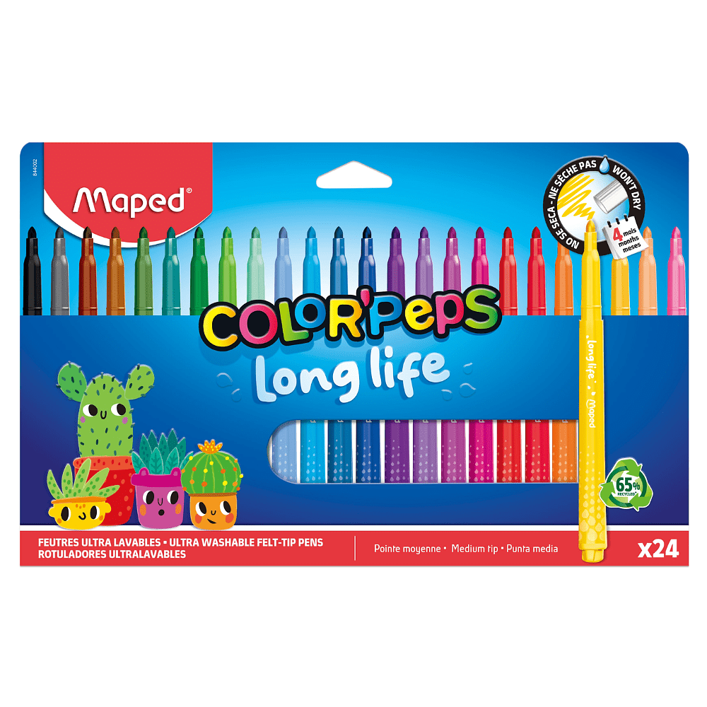 Фломастеры "Color Peps Long Life", 24 шт - 2