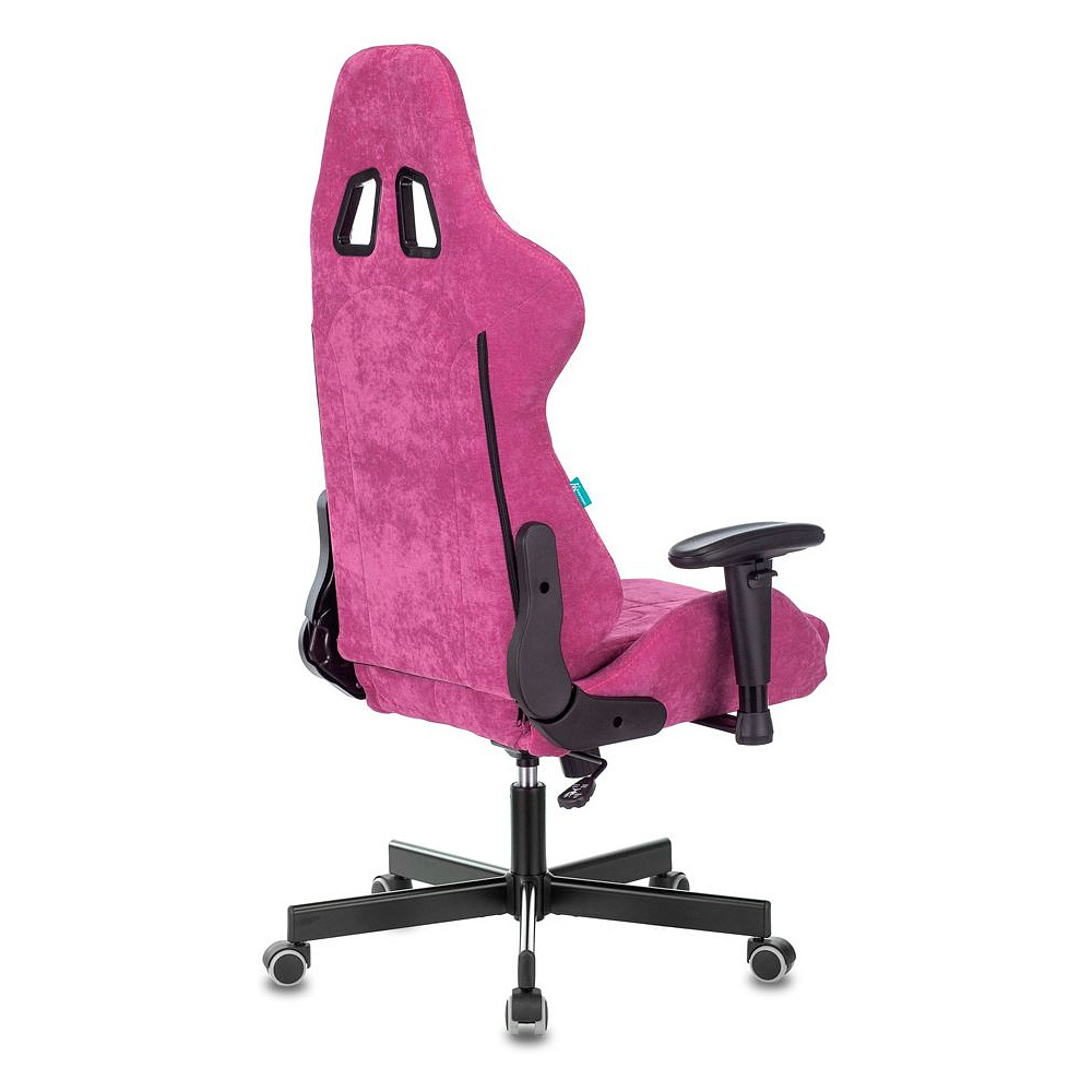 Кресло игровое Бюрократ "VIKING KNIGHT Fabric", ткань, металл, малиновый - 9