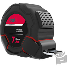 Рулетка "Deli 3802", 7,5 м, черный