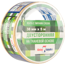Лента клейкая двусторонняя 38мм х 5м Klebebander (KPV305T), в и/у