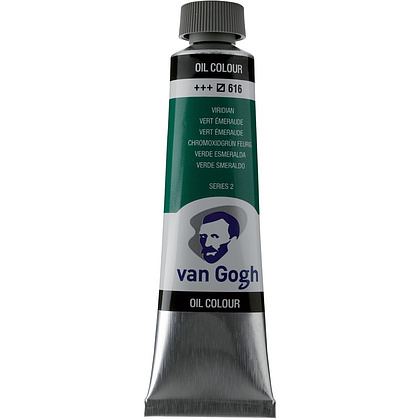 Краски масляные "Van Gogh", 616 виридиан, 40 мл, туба