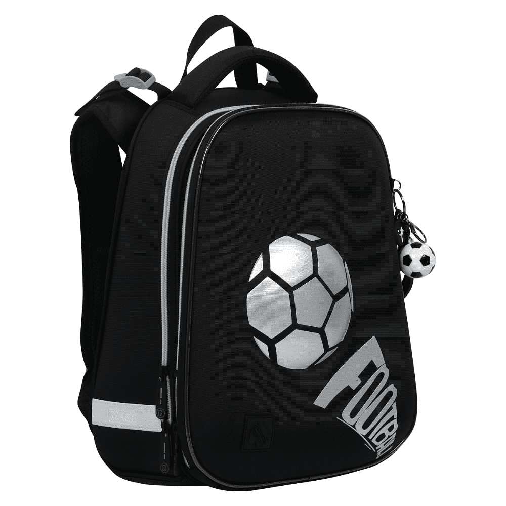 Рюкзак школьный "ERGO First Football style", черный - 2