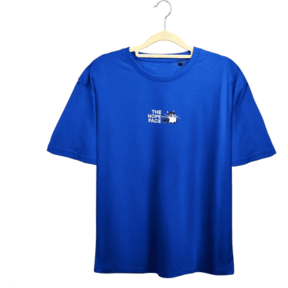 Набор сувенирный «Футболка оверсайз «The nope face», синий классический + Блокнот A5 «The nope face» из моющегося крафта, темно-синий» - 3 Набор сувенирный «Футболка оверсайз «The nope face», синий классический + Блокнот A5 «The nope face» из моющегося крафта, темно-синий» - 3