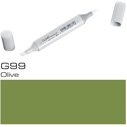 Маркер перманентный "Copic Sketch", G-99 оливковый