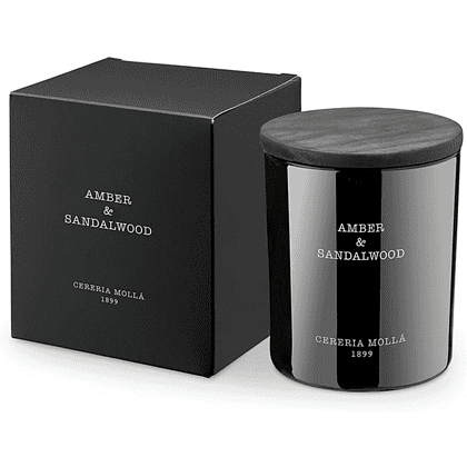 Свеча ароматическая CERERIA MOLLA "Amber & Sandalwood", 230 гр., подарочная упаковка