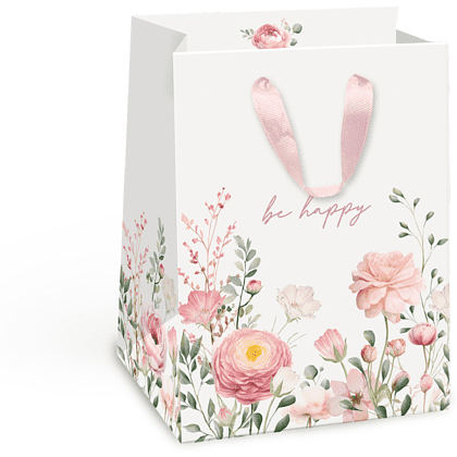 Пакет бумажный подарочный "Florist", 14х19х11 см, ассорти - 2