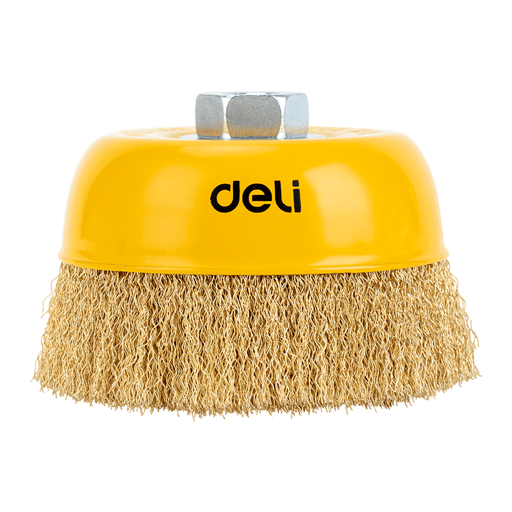 Щетка для УШМ Deli YS EDH-GSS125-E1, чашечная, проволочная, 125 мм