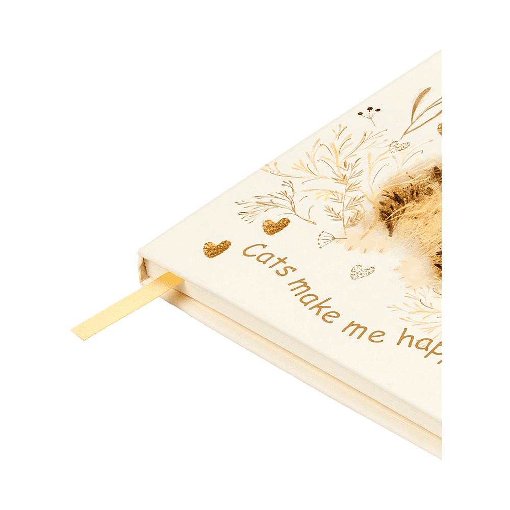 Книга записная "Love me. Милый котик", A5, 100 листов, линейка, бежевый - 4