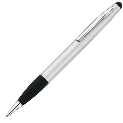 Ручка шариковая автоматическая "Touch" со стилусом, серебристый